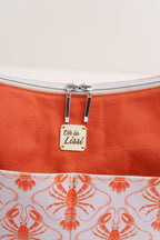Crossbody Bag mit Hummer Muster in Orange
