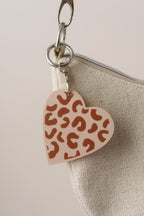 Taschenanhänger "Leo-Herz" – Bag Charm mit Leopardenmuster - Oh la Lissi