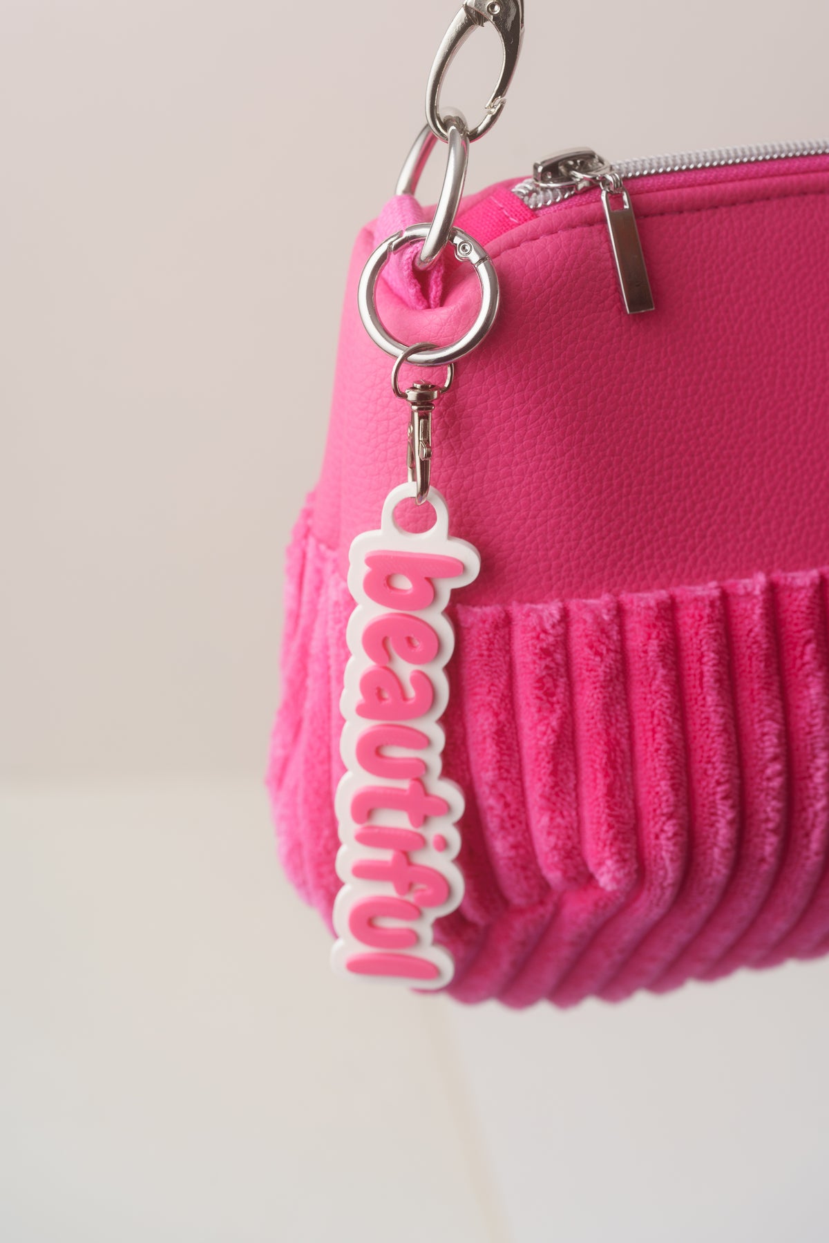 Taschenanhänger "Beautiful" – Bag Charm aus dem 3D-Drucker - Oh la Lissi