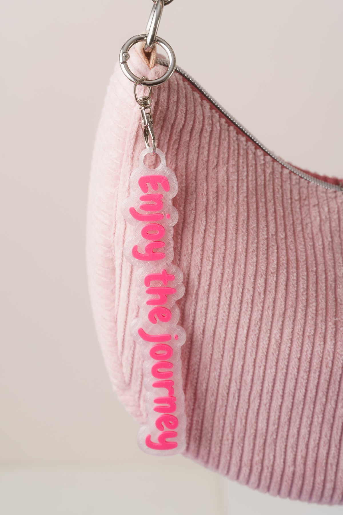 Taschenanhänger "Enjoy the journey" – Bag Charm aus dem 3D-Drucker - Oh la Lissi