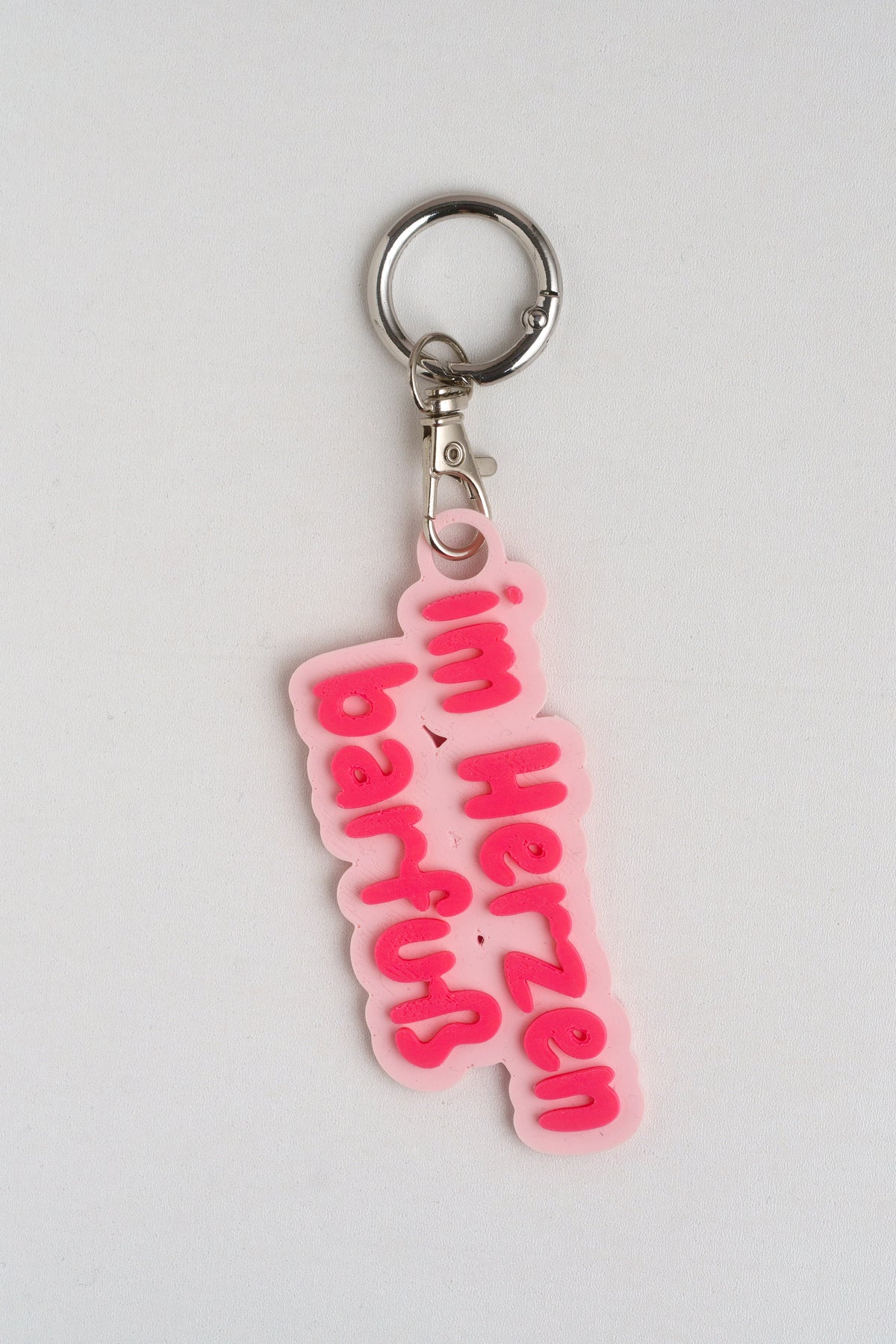 Taschenanhänger "Im Herzen barfuß" – Bag Charm aus dem 3D-Drucker - Oh la Lissi