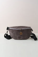 Bauchtasche Crossbody Bag Dunkelbraun Cord