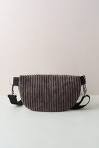 Bauchtasche Crossbody Bag Dunkelbraun Cord
