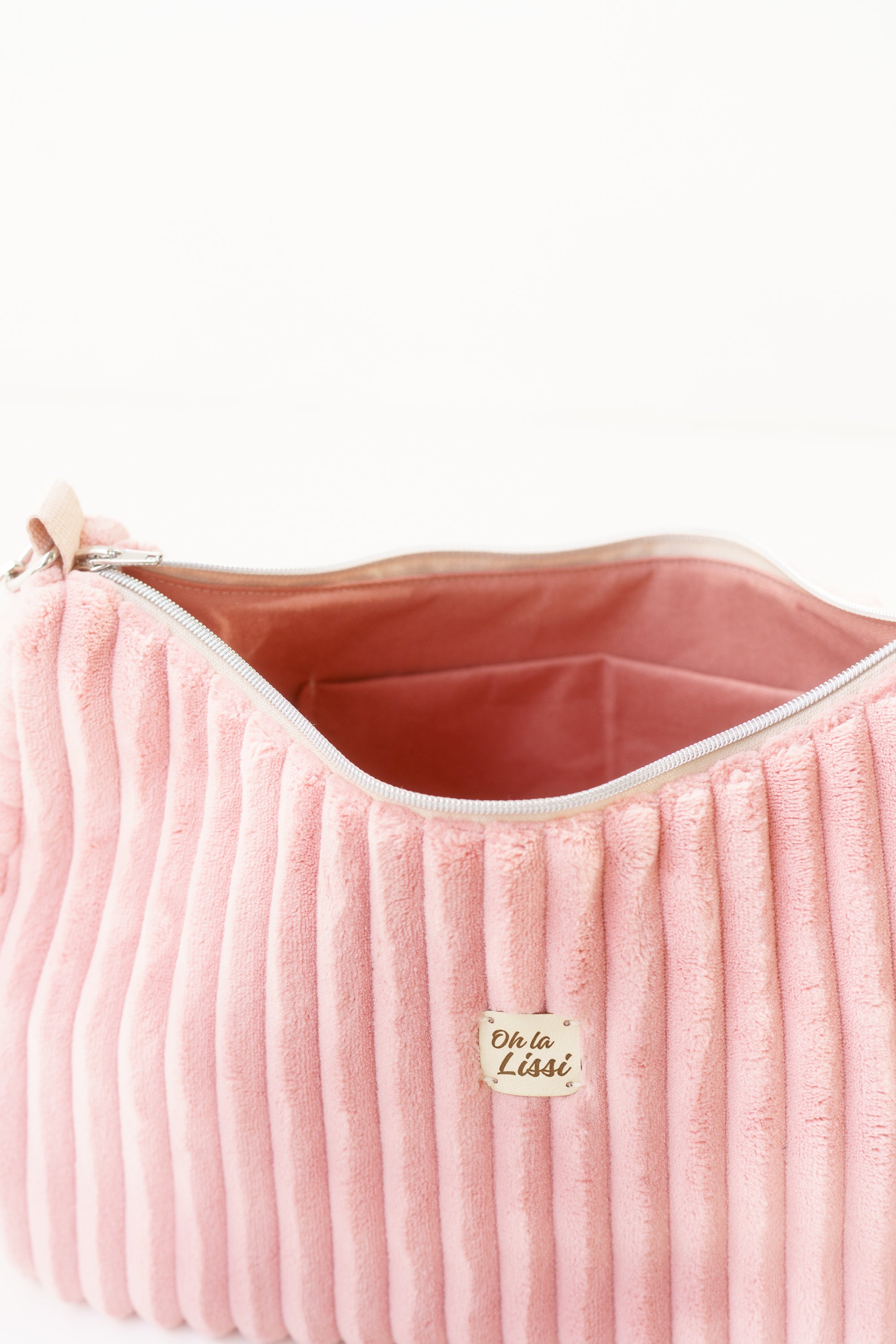 Crossbody Tasche aus rosa Cord