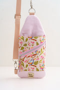 Slingbag in Rosa mit Eisvogel-Muster