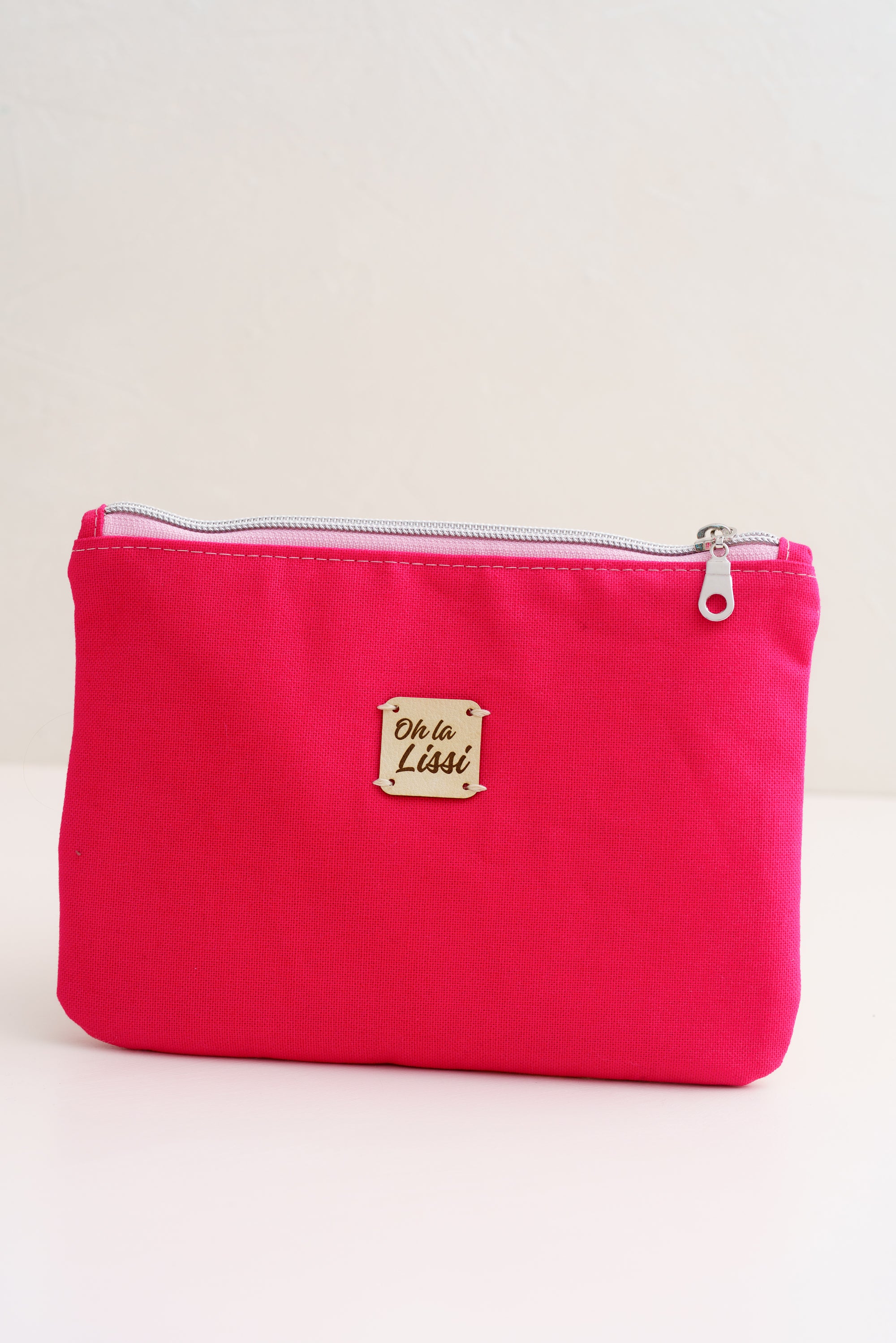 Kosmetiktasche mit Erdbeermuster in Pink