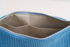 Crossbody Moon Bag aus blauem Cord