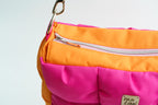 Tolle Pufferbag in pink und orange