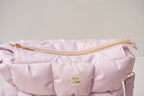 Puffer Umhängetasche Tasche rosa 35x31x15 cm aus Outdoor Stoff