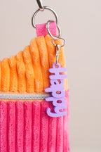Taschenanhänger "Happy" – Bag Charm aus dem 3D-Drucker - Oh la Lissi