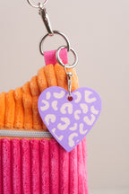 Taschenanhänger "Leo-Herz" – Bag Charm mit Leopardenmuster - Oh la Lissi