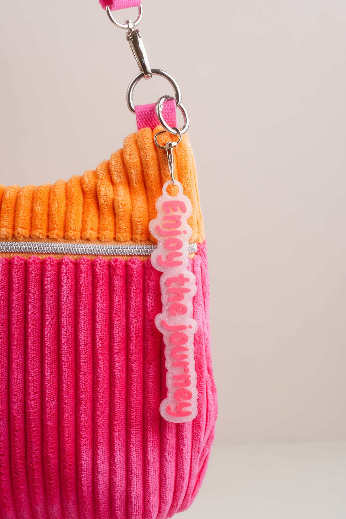 Taschenanhänger "Enjoy the journey" – Bag Charm aus dem 3D-Drucker - Oh la Lissi