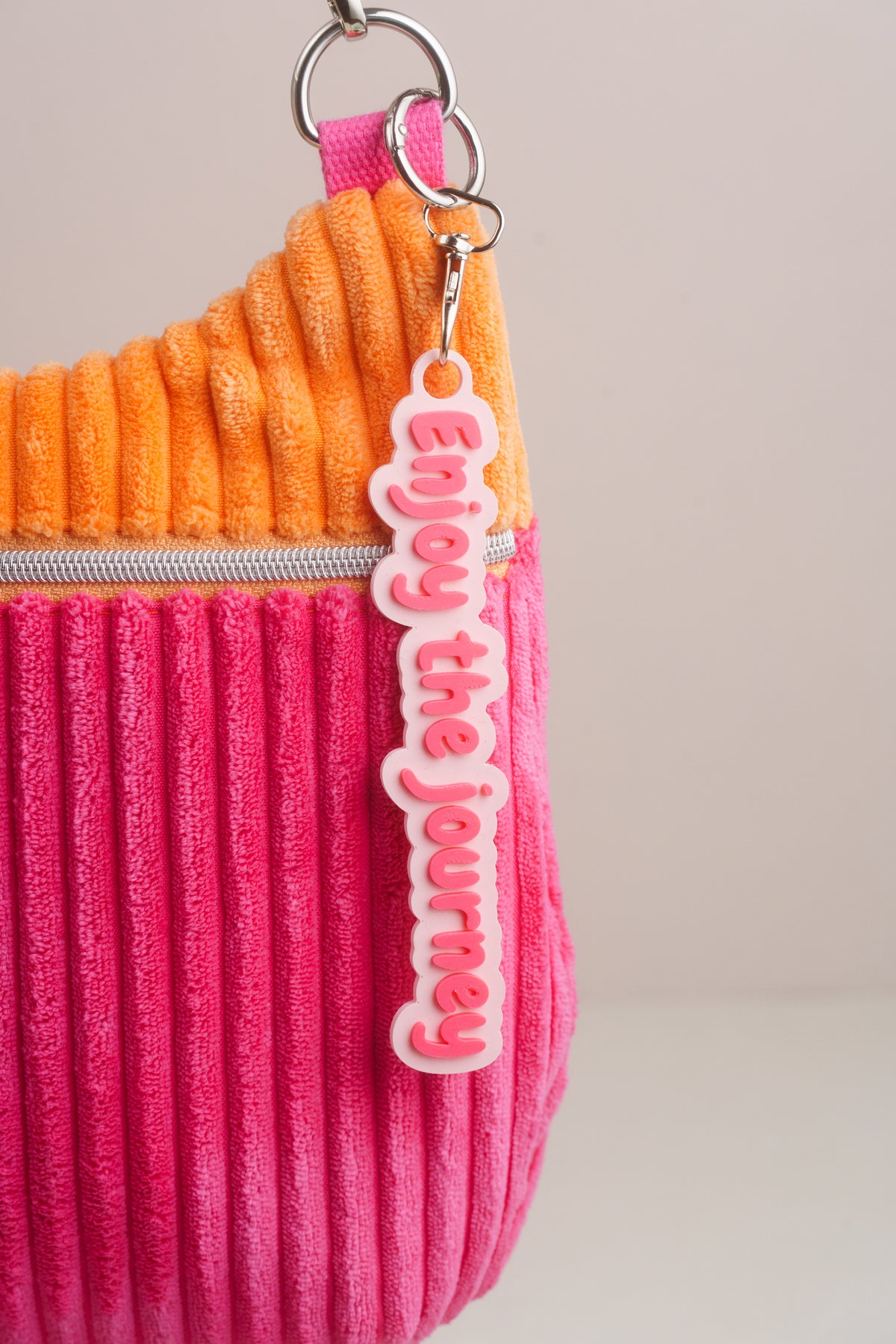 Taschenanhänger "Enjoy the journey" – Bag Charm aus dem 3D-Drucker - Oh la Lissi