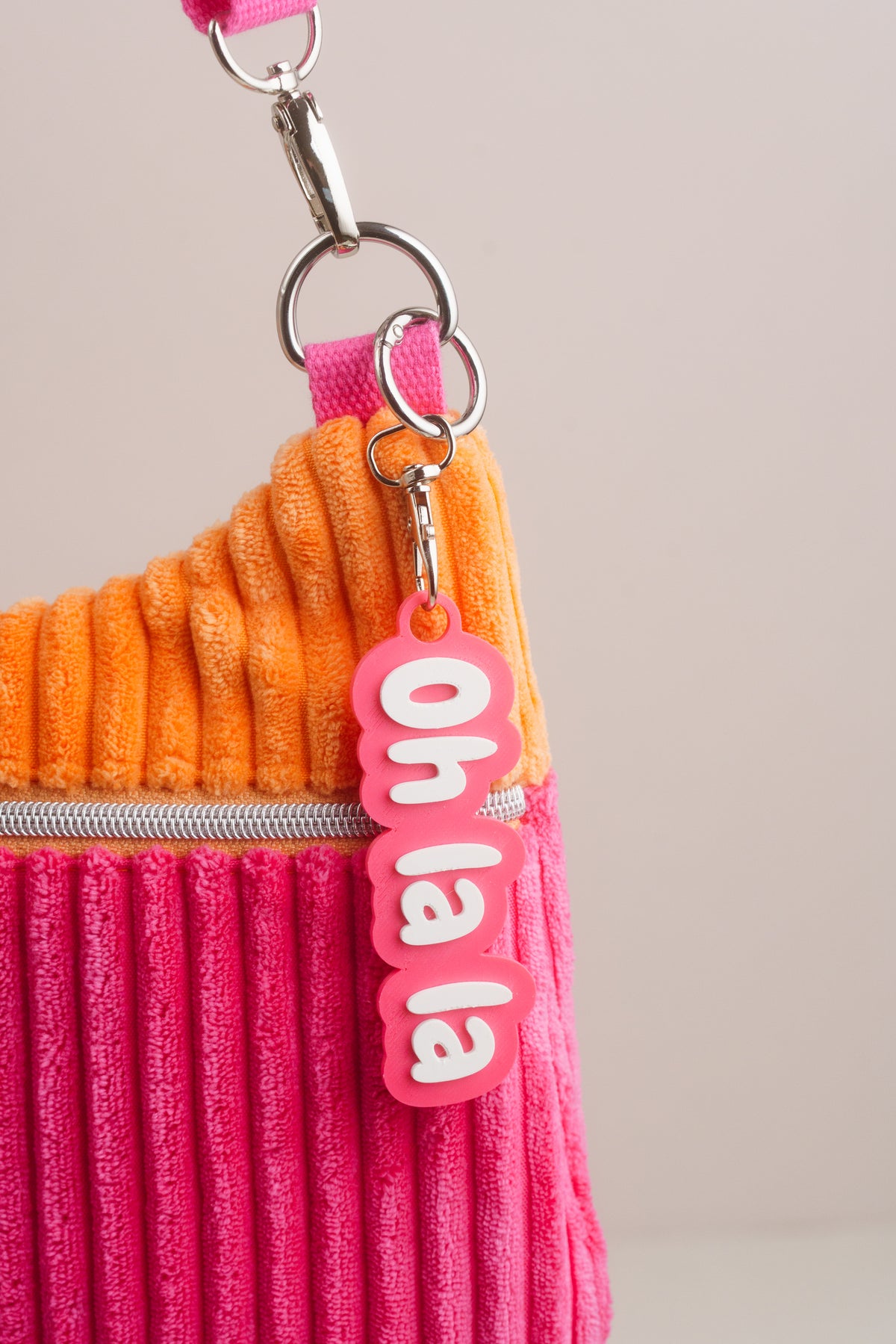 Taschenanhänger "Oh la la" – Bag Charm aus dem 3D-Drucker - Oh la Lissi