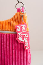 Taschenanhänger "Nur Flausen im Kopf" – Bag Charm aus dem 3D-Drucker - Oh la Lissi