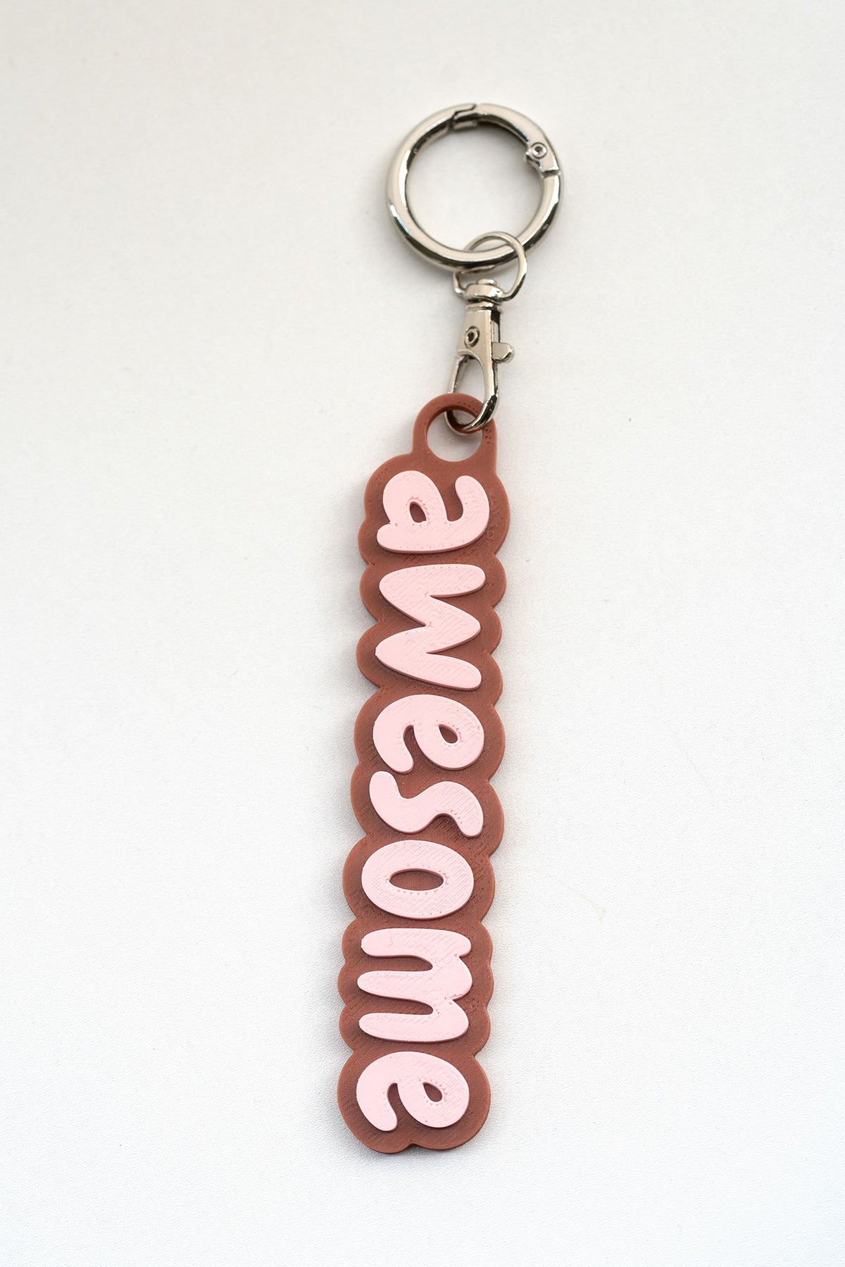 Taschenanhänger "Awesome" – Bag Charm aus dem 3D-Drucker - Oh la Lissi