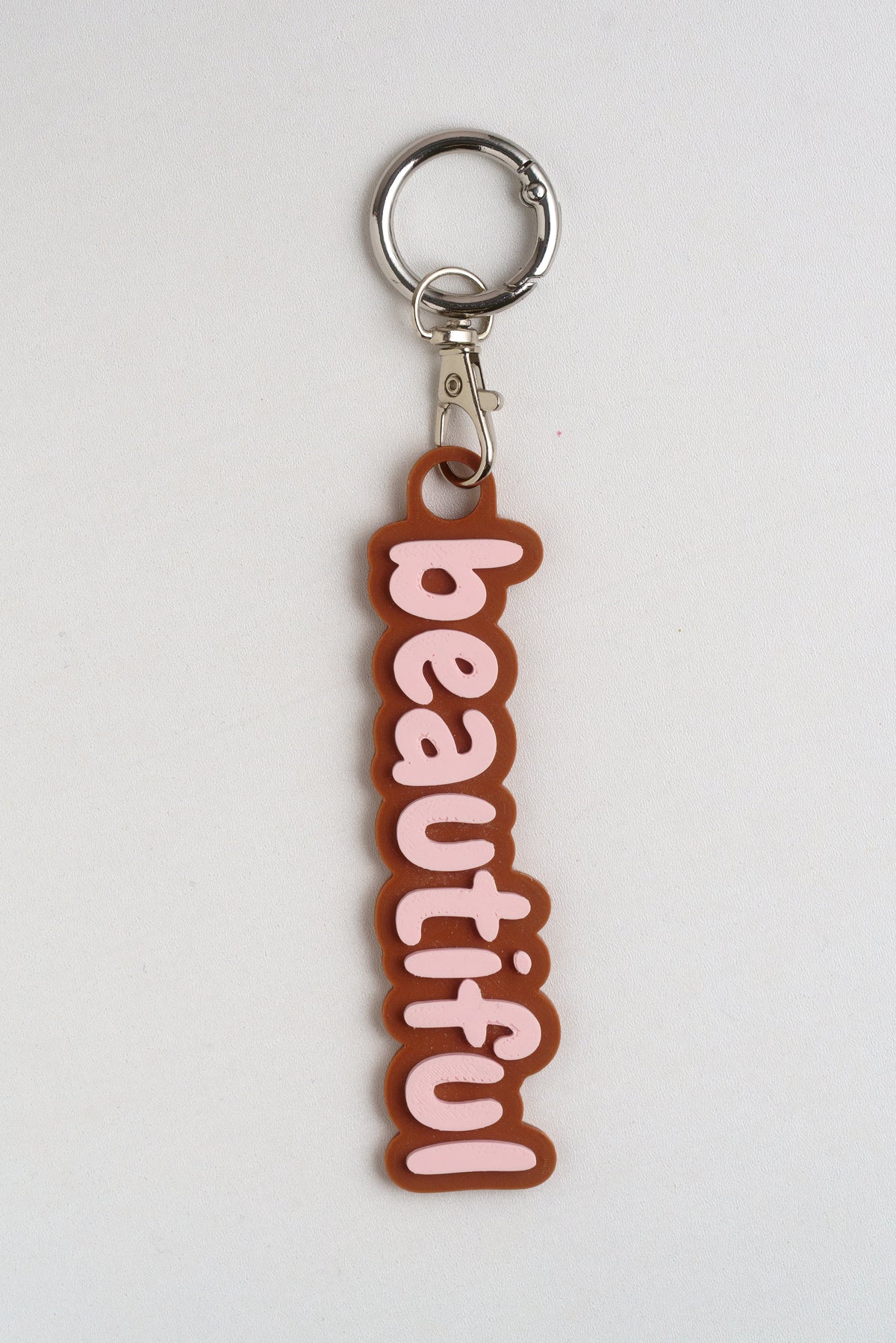 Taschenanhänger "Beautiful" – Bag Charm aus dem 3D-Drucker - Oh la Lissi