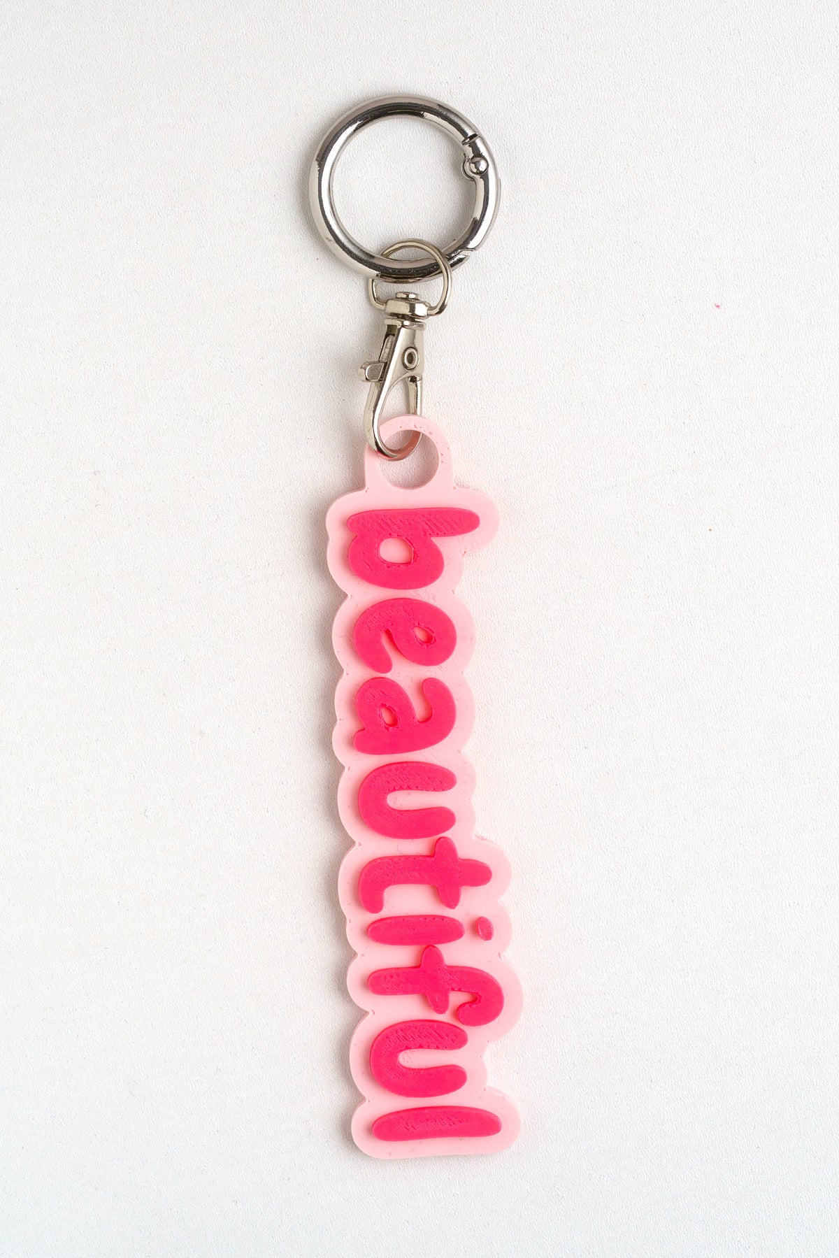 Taschenanhänger "Beautiful" – Bag Charm aus dem 3D-Drucker - Oh la Lissi