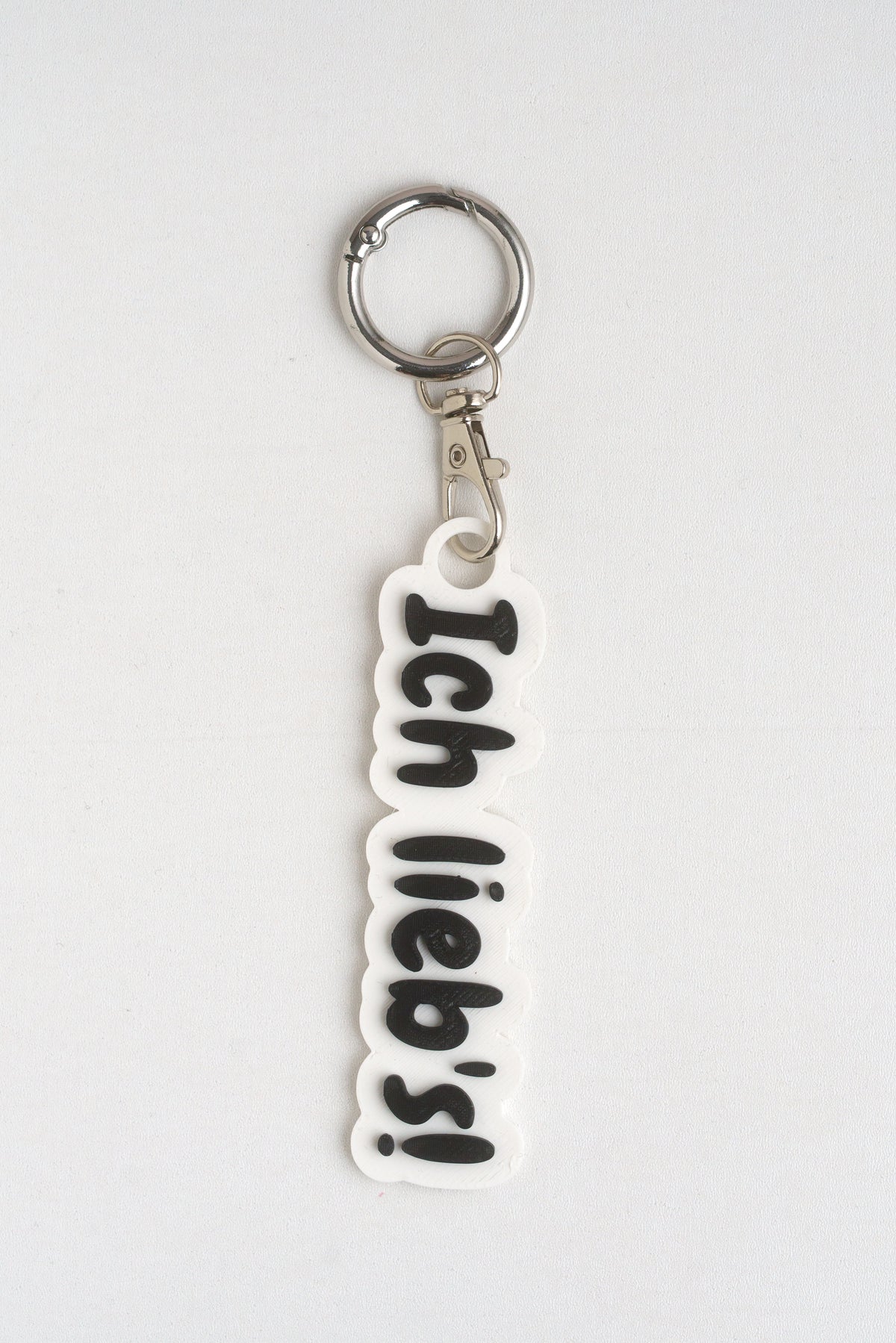Taschenanhänger "Ich lieb's!" – Bag Charm aus dem 3D-Drucker - Oh la Lissi