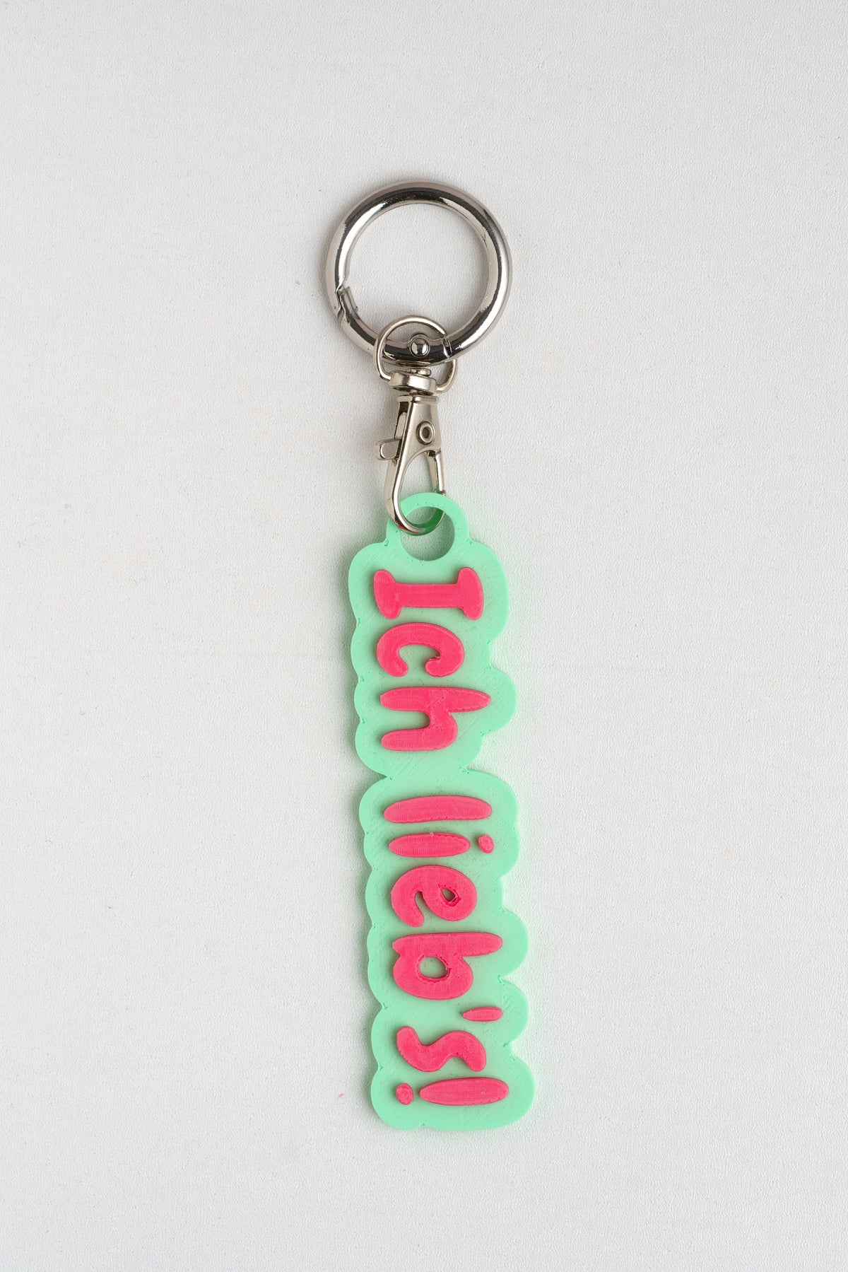 Taschenanhänger "Ich lieb's!" – Bag Charm aus dem 3D-Drucker - Oh la Lissi