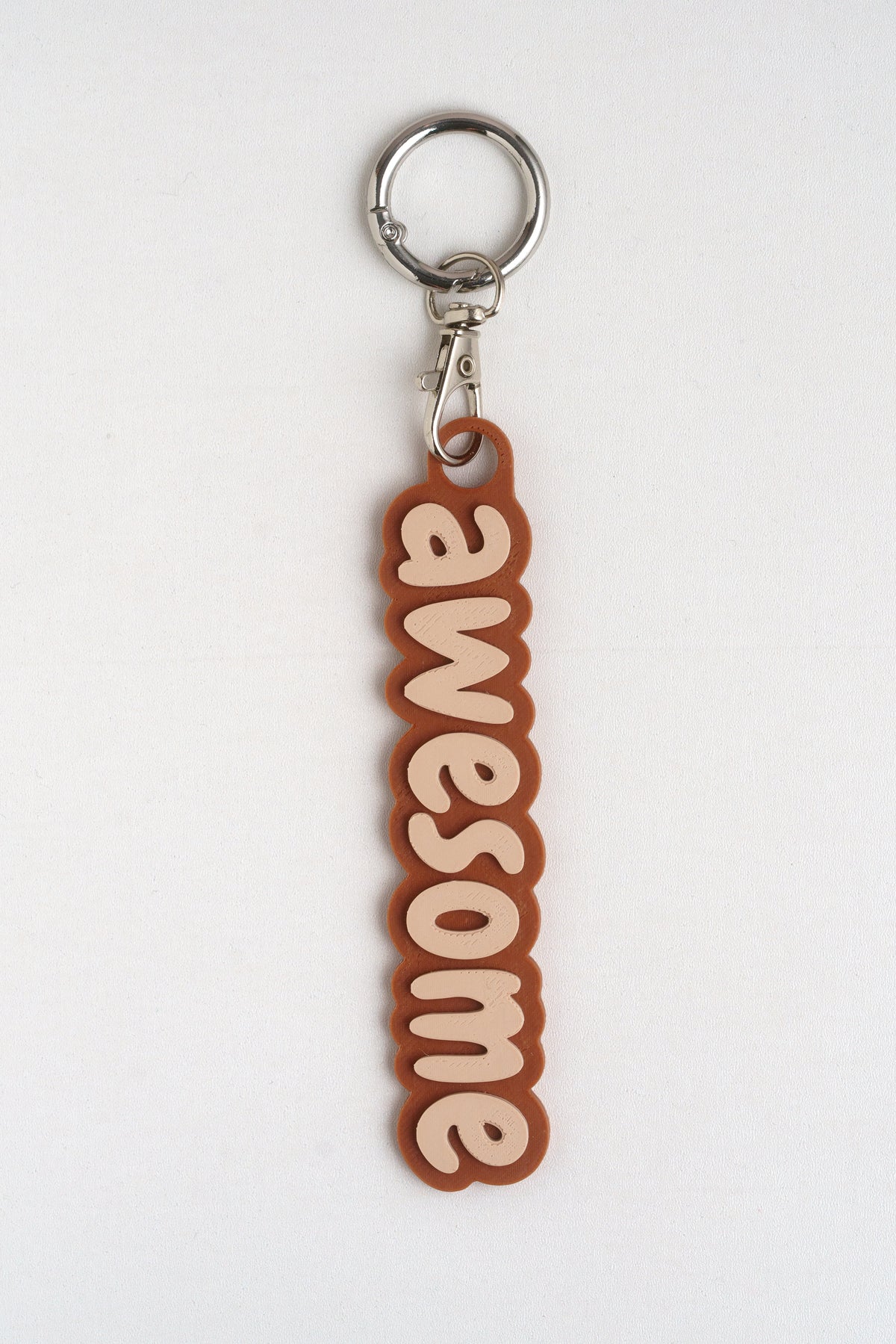 Taschenanhänger "Awesome" – Bag Charm aus dem 3D-Drucker - Oh la Lissi