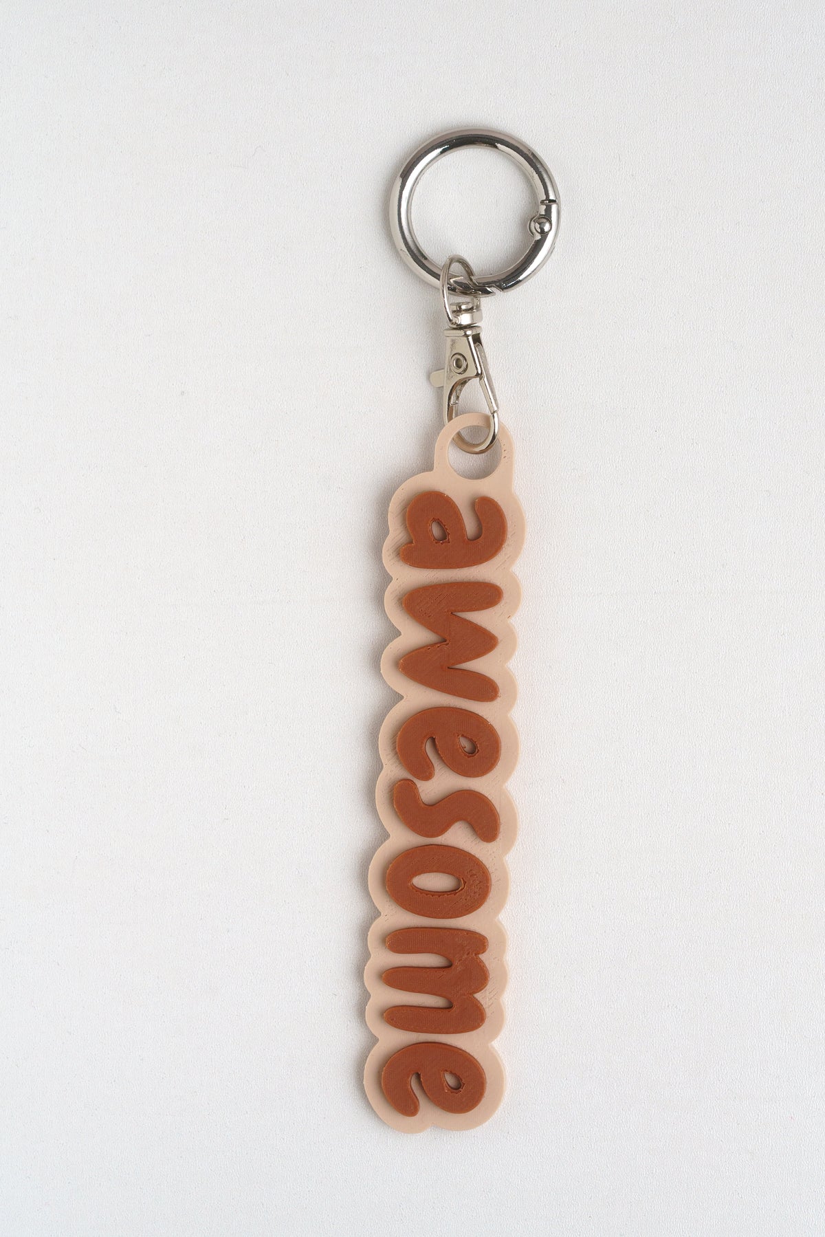 Taschenanhänger "Awesome" – Bag Charm aus dem 3D-Drucker - Oh la Lissi