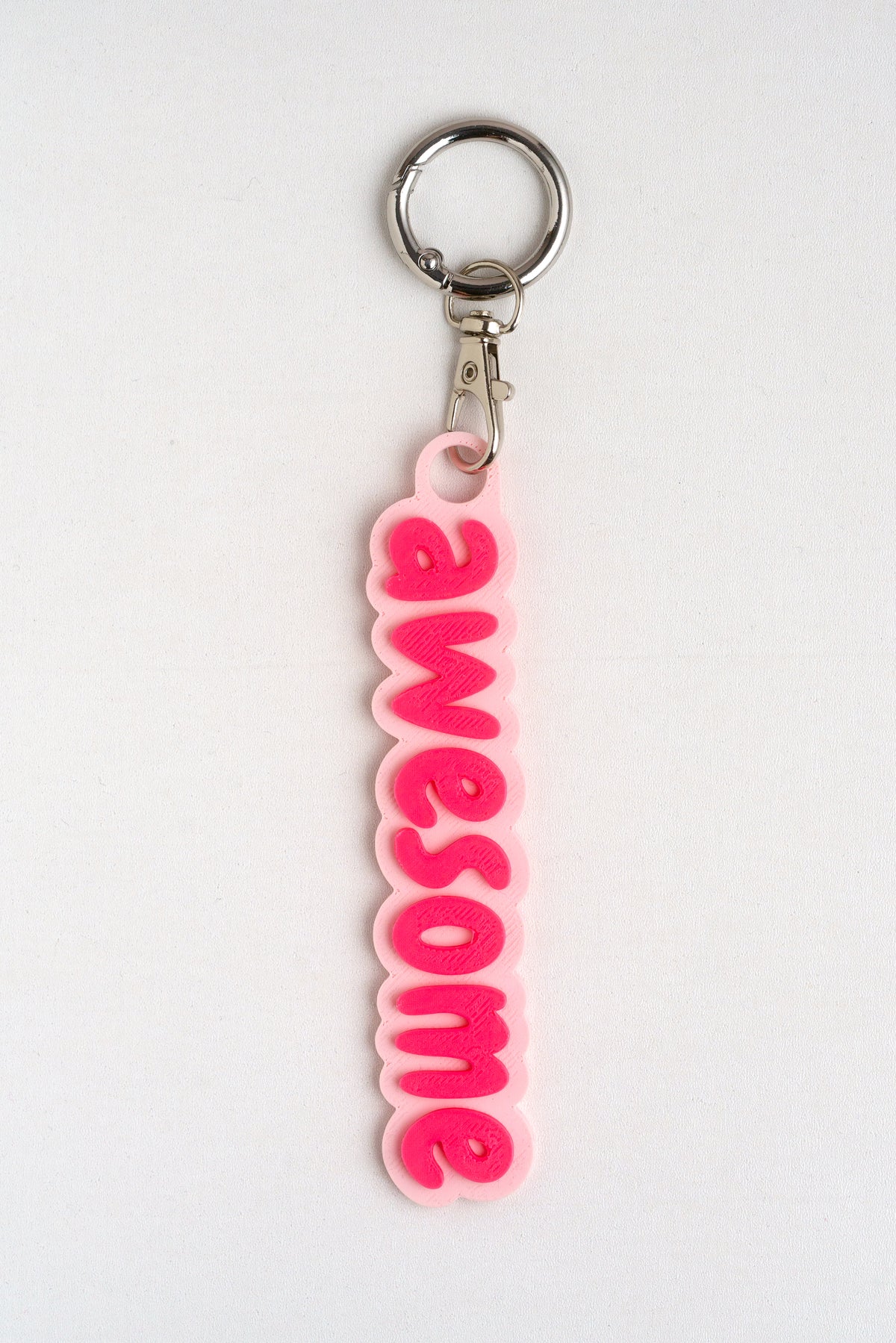 Taschenanhänger "Awesome" – Bag Charm aus dem 3D-Drucker - Oh la Lissi