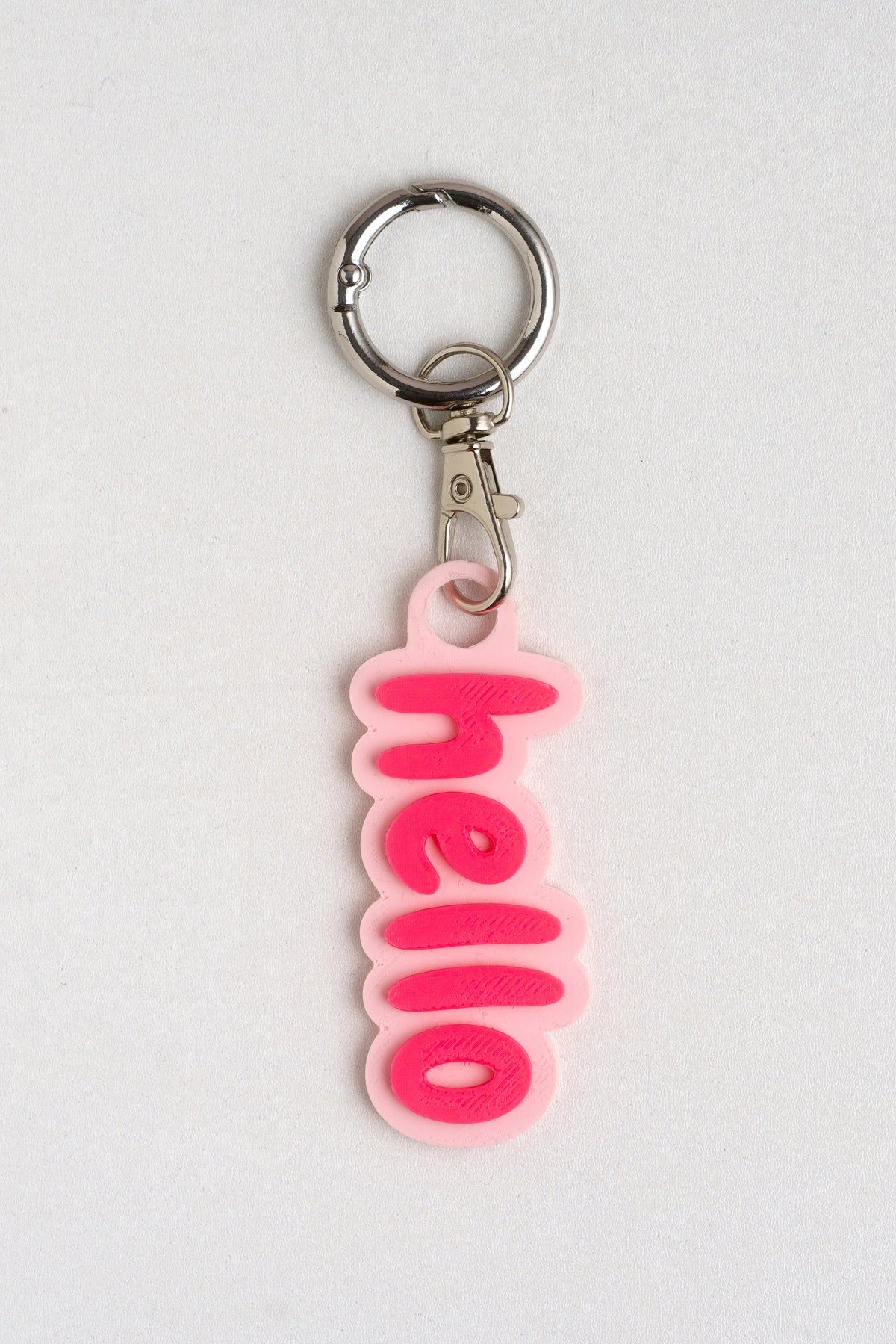 Taschenanhänger "Hello" – Bag Charm aus dem 3D-Drucker - Oh la Lissi