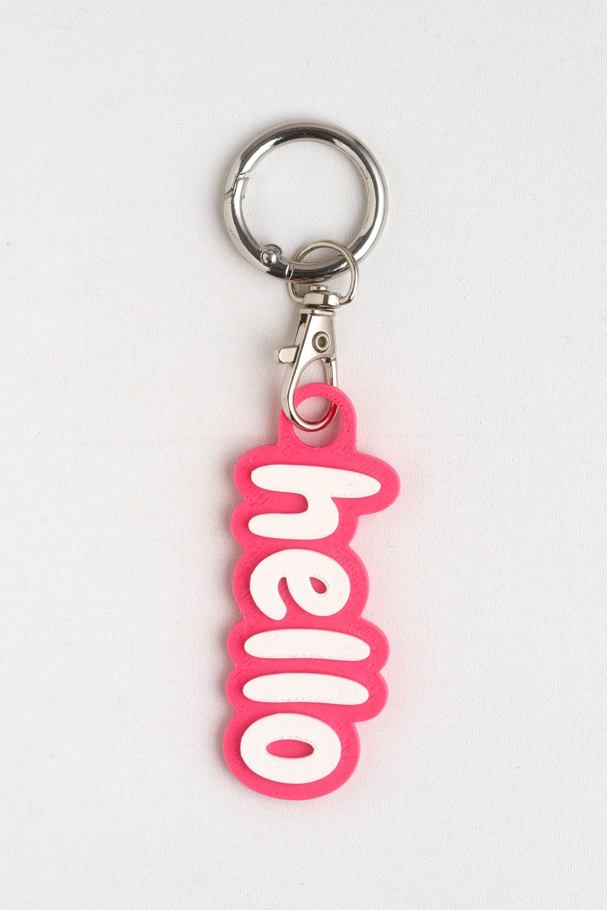 Taschenanhänger "Hello" – Bag Charm aus dem 3D-Drucker - Oh la Lissi