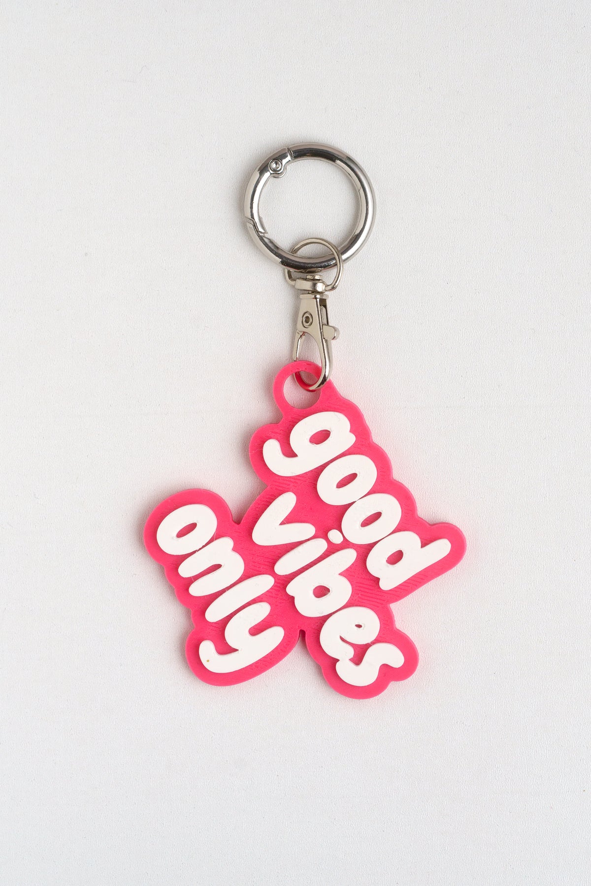 Taschenanhänger "Good vibes only" – Bag Charm aus dem 3D-Drucker - Oh la Lissi