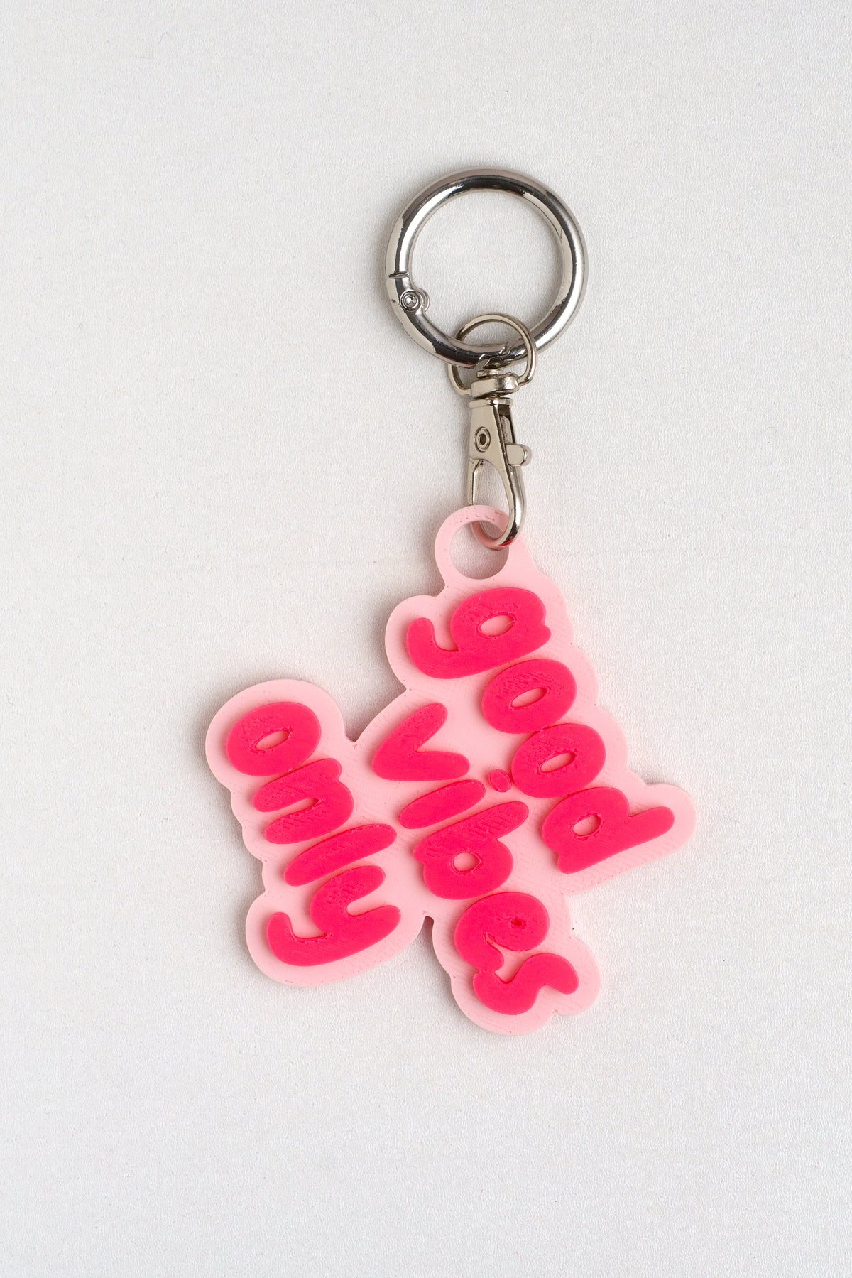 Taschenanhänger "Good vibes only" – Bag Charm aus dem 3D-Drucker - Oh la Lissi