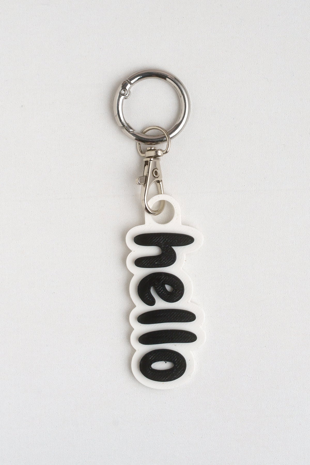 Taschenanhänger "Hello" – Bag Charm aus dem 3D-Drucker - Oh la Lissi