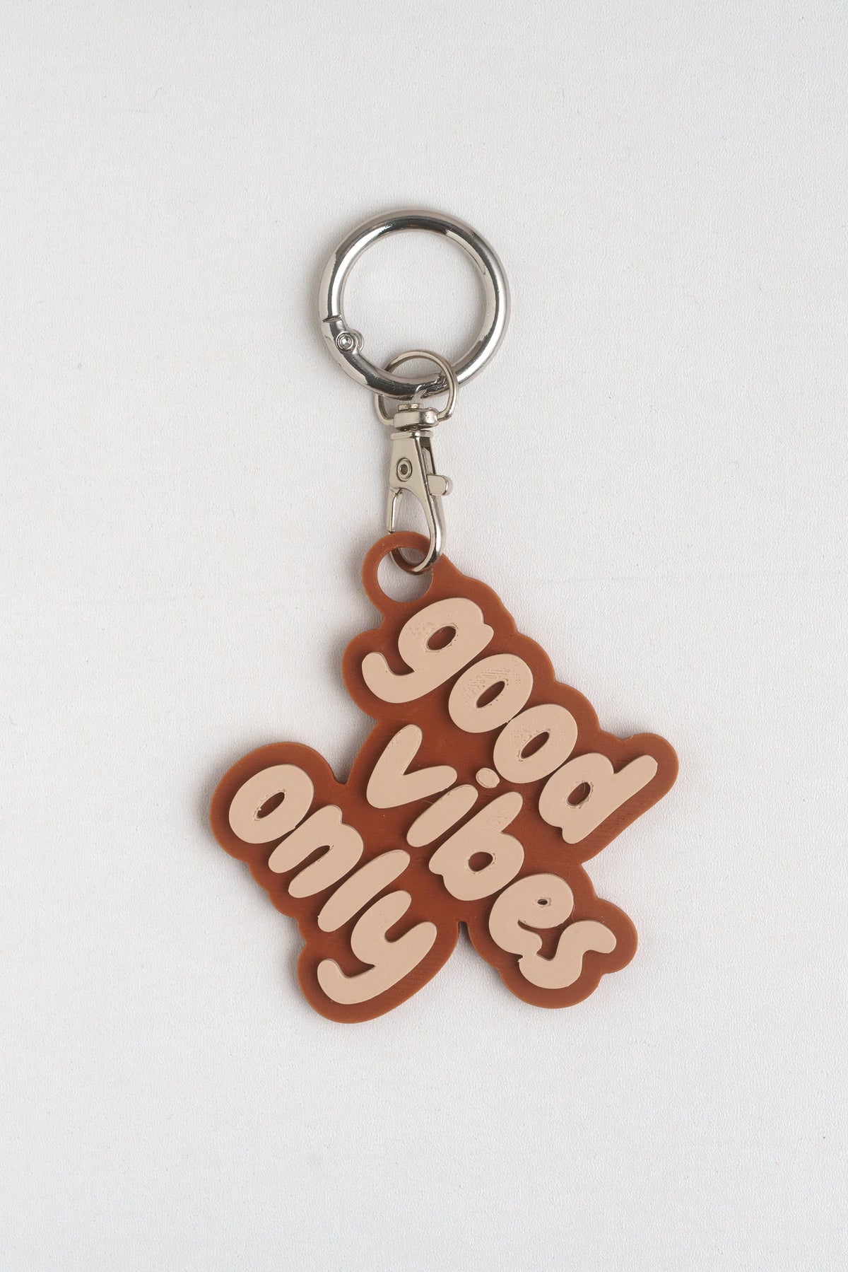 Taschenanhänger "Good vibes only" – Bag Charm aus dem 3D-Drucker - Oh la Lissi