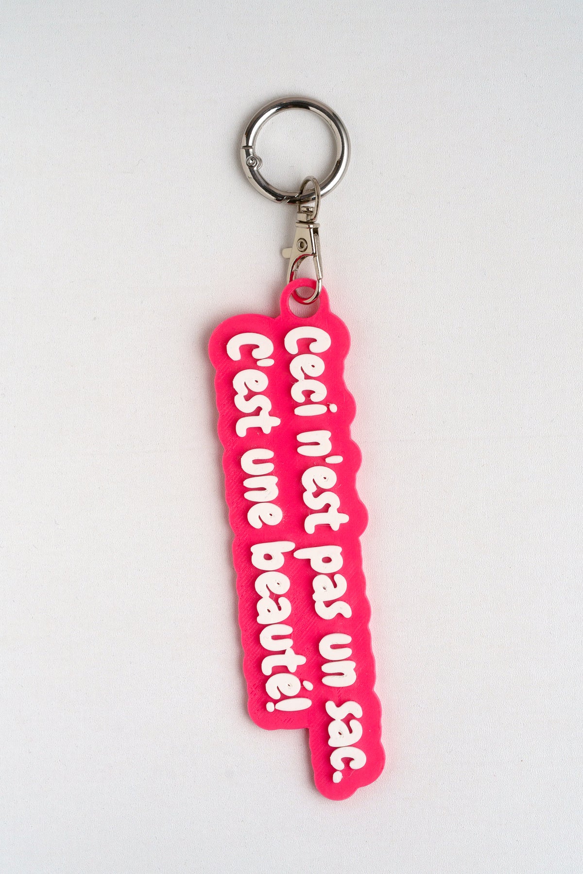 Taschenanhänger "Ceci n'est pas un sac" – Bag Charm aus dem 3D-Drucker - Oh la Lissi