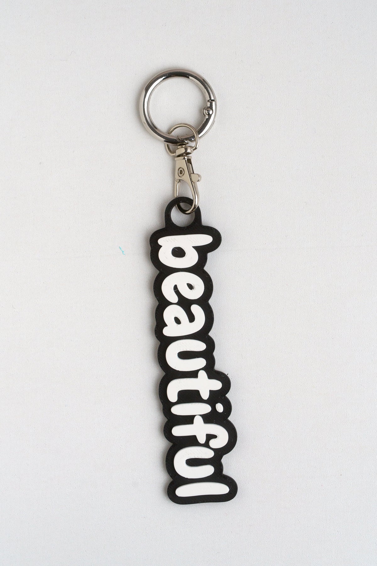 Taschenanhänger "Beautiful" – Bag Charm aus dem 3D-Drucker - Oh la Lissi