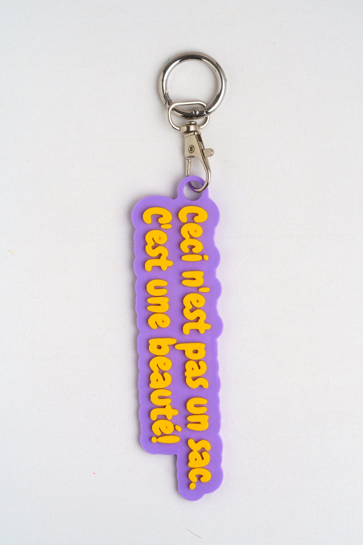 Taschenanhänger "Ceci n'est pas un sac" – Bag Charm aus dem 3D-Drucker - Oh la Lissi
