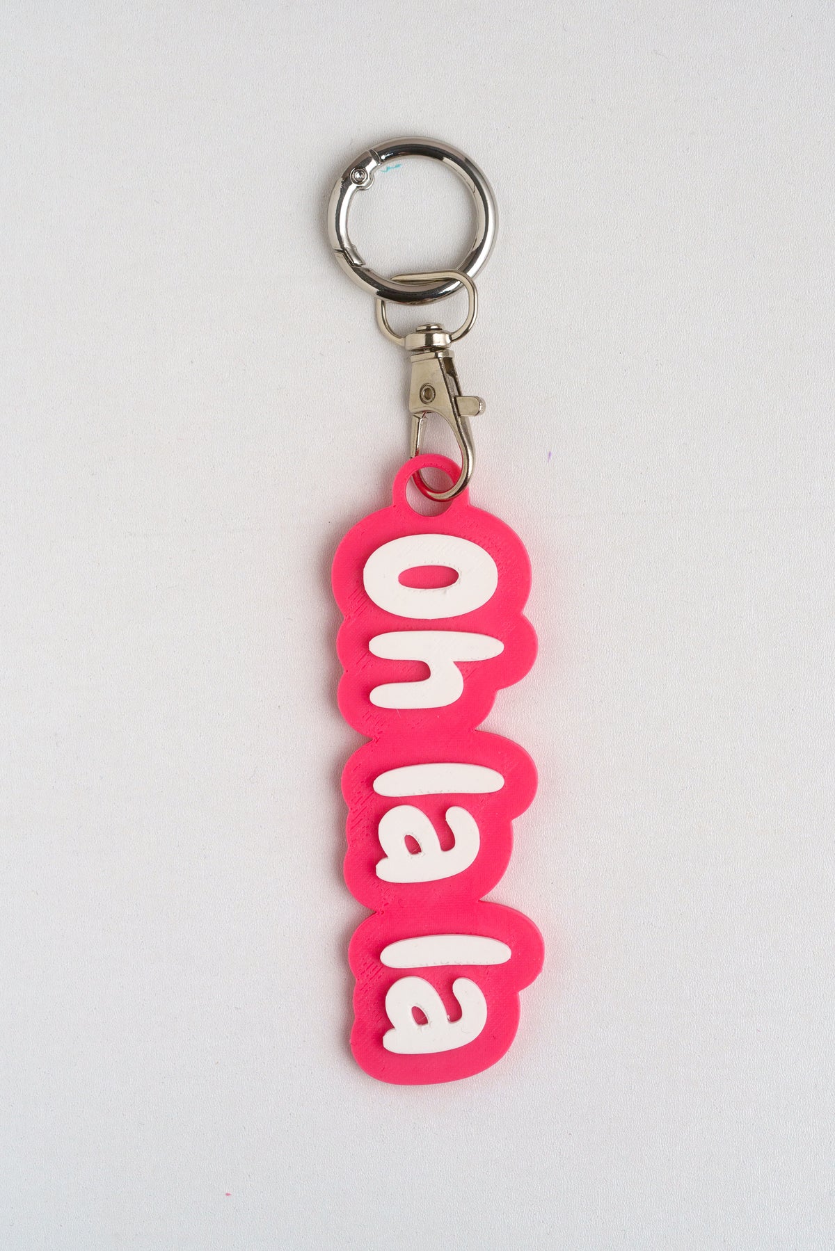 Taschenanhänger "Oh la la" – Bag Charm aus dem 3D-Drucker - Oh la Lissi