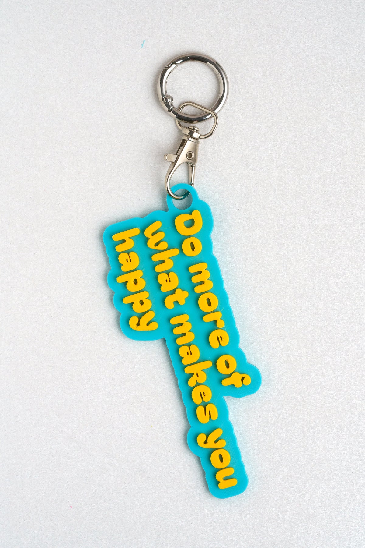 Taschenanhänger "Do more of what makes you happy" – Bag Charm aus dem 3D-Drucker - Oh la Lissi