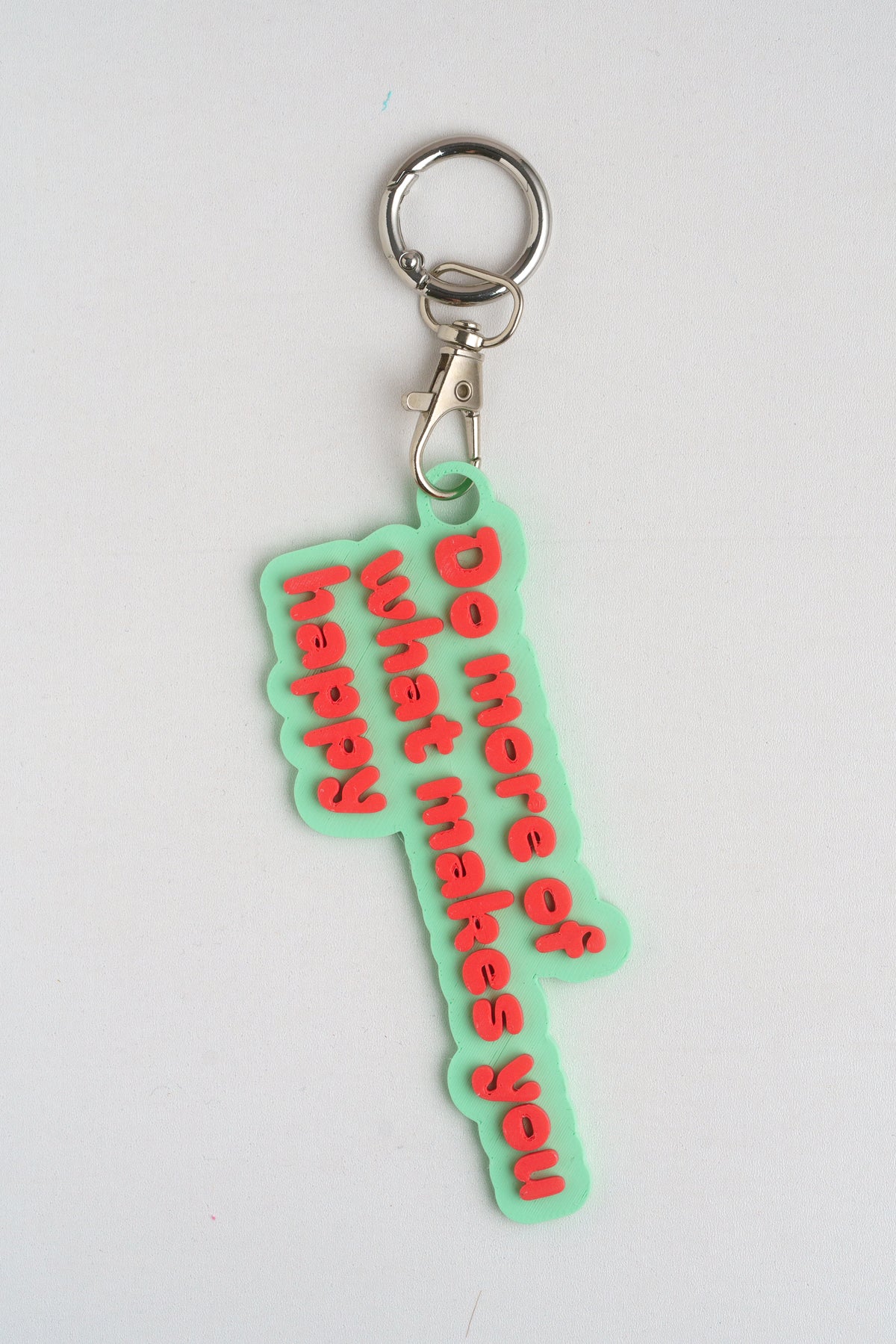 Taschenanhänger "Do more of what makes you happy" – Bag Charm aus dem 3D-Drucker - Oh la Lissi