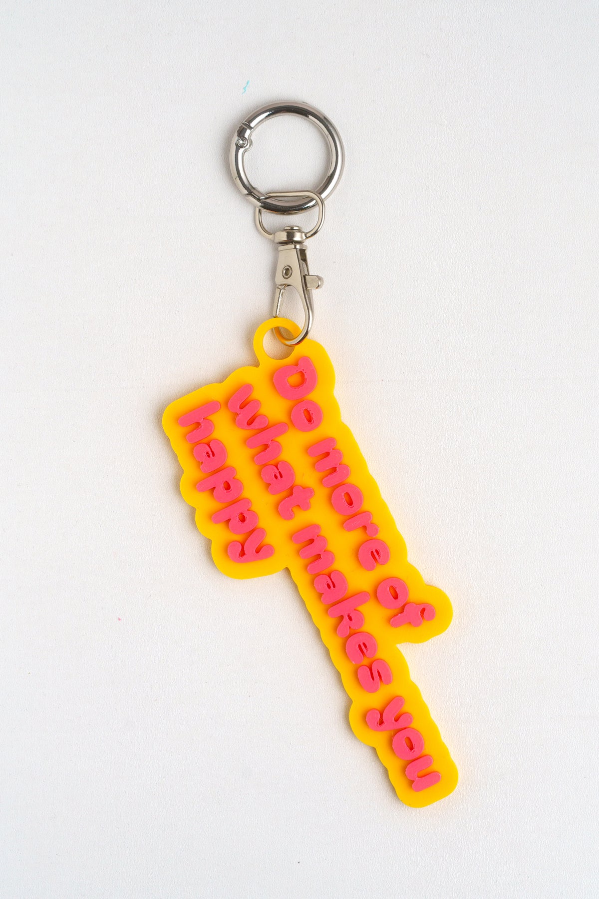Taschenanhänger "Do more of what makes you happy" – Bag Charm aus dem 3D-Drucker - Oh la Lissi