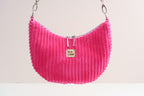 Bananentasche Pink Cord handgenäht