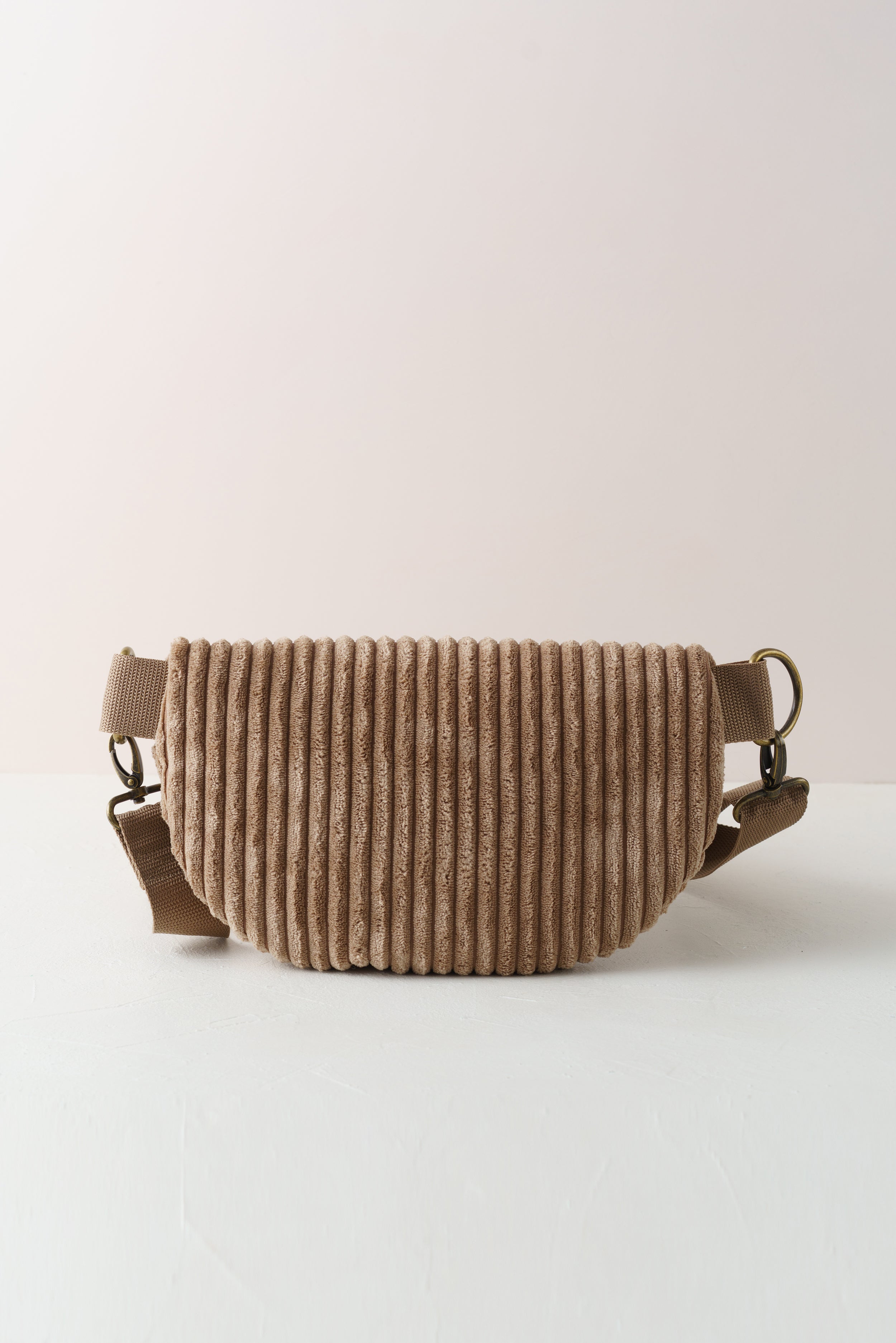 Bauchtasche Braun Cord | Boho Crossbody Bag handgenäht