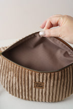 Bauchtasche Braun Cord | Boho Crossbody Bag handgenäht