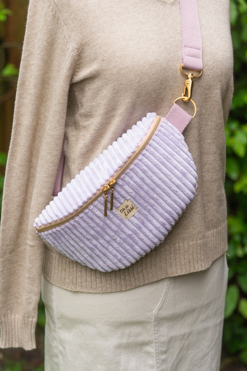 Bauchtasche Flieder Cord