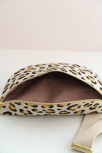Bauchtasche Leopardenmuster Gold – Crossbody Bag aus Canvas - Oh la Lissi