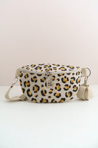 Bauchtasche "Leo" Beige – Crossbody Bag aus Canvas - Oh la Lissi