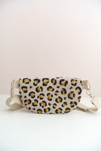 Bauchtasche "Leo" Beige – Crossbody Bag aus Canvas - Oh la Lissi