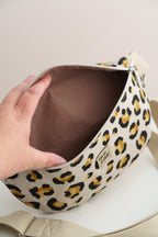 Bauchtasche "Leo" Beige – Crossbody Bag aus Canvas - Oh la Lissi