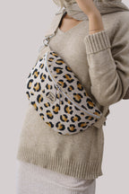 Bauchtasche "Leo" Beige – Crossbody Bag aus Canvas - Oh la Lissi