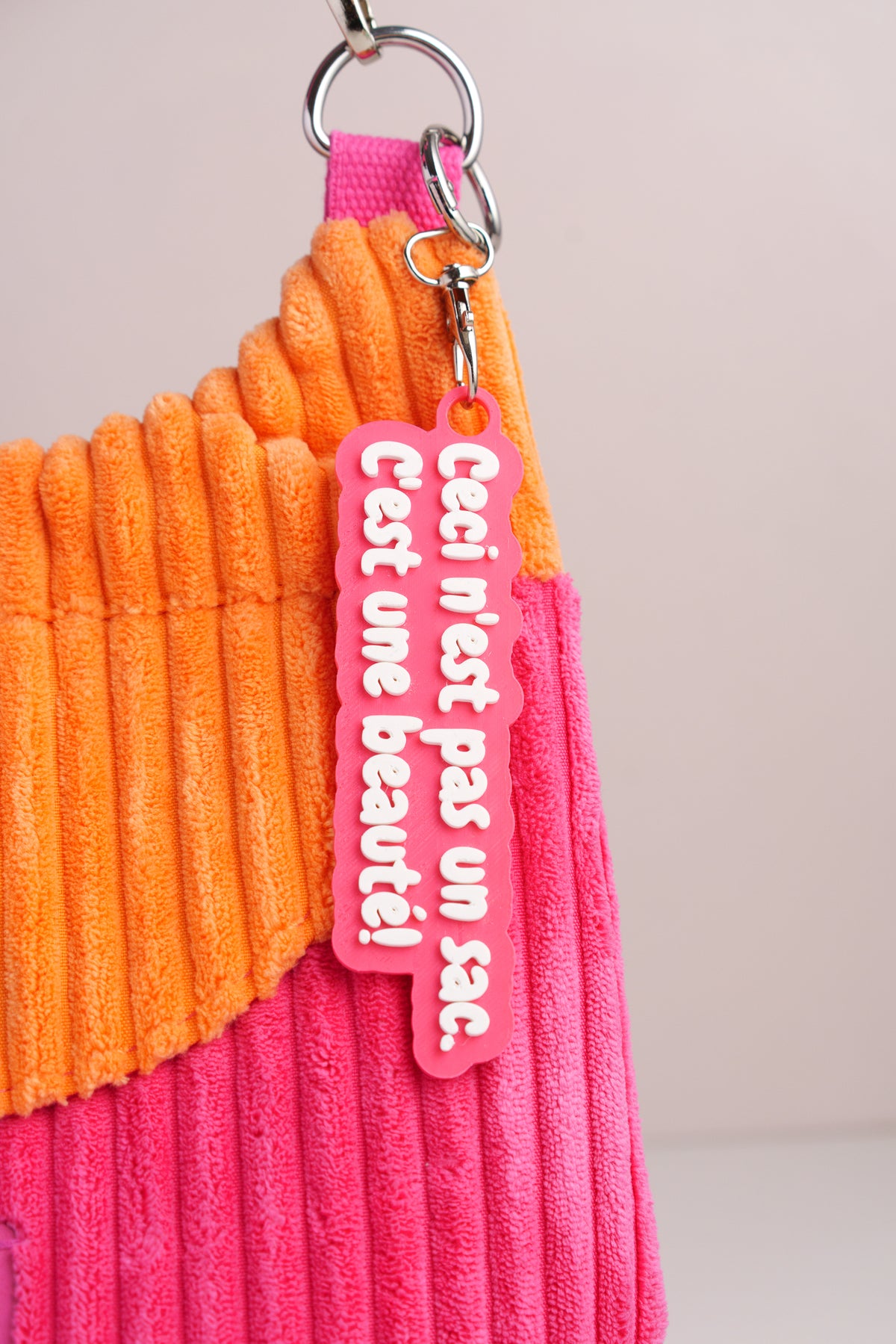 Taschenanhänger "Ceci n'est pas un sac" – Bag Charm aus dem 3D-Drucker - Oh la Lissi